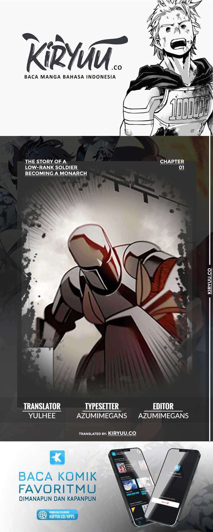 The Story of a Low-Rank Soldier Becoming a Monarch Chapter 1 - halaman 1