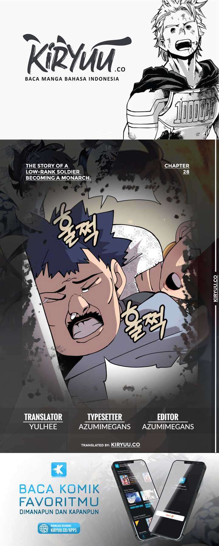 The Story of a Low-Rank Soldier Becoming a Monarch Chapter 28 - halaman 1