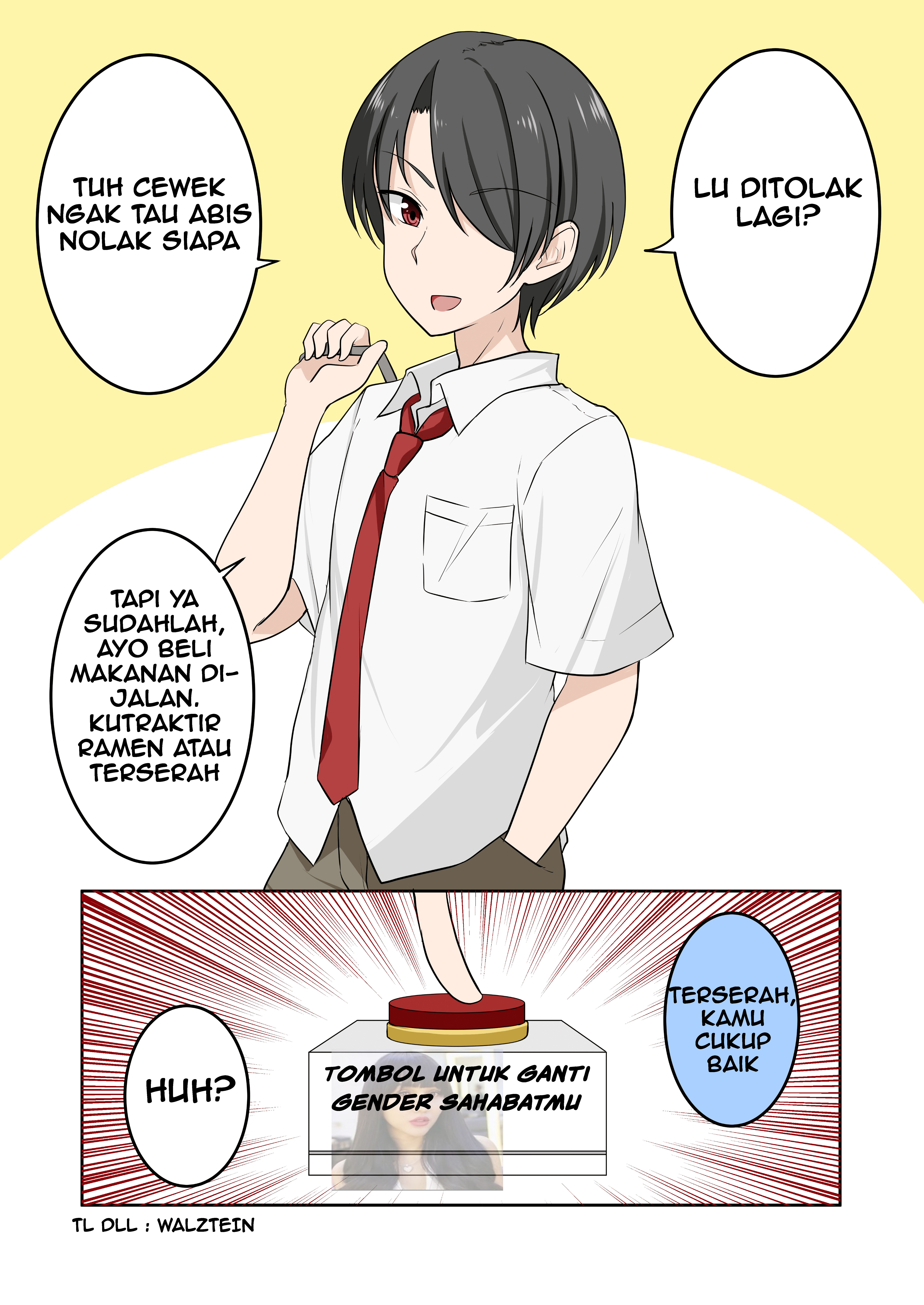 The Story of Getting Dumped So Often That You Think "Whatever, I'm fine with him" and Genderswap Your Best Friend And Can't Undo It Chapter 0 - halaman 1