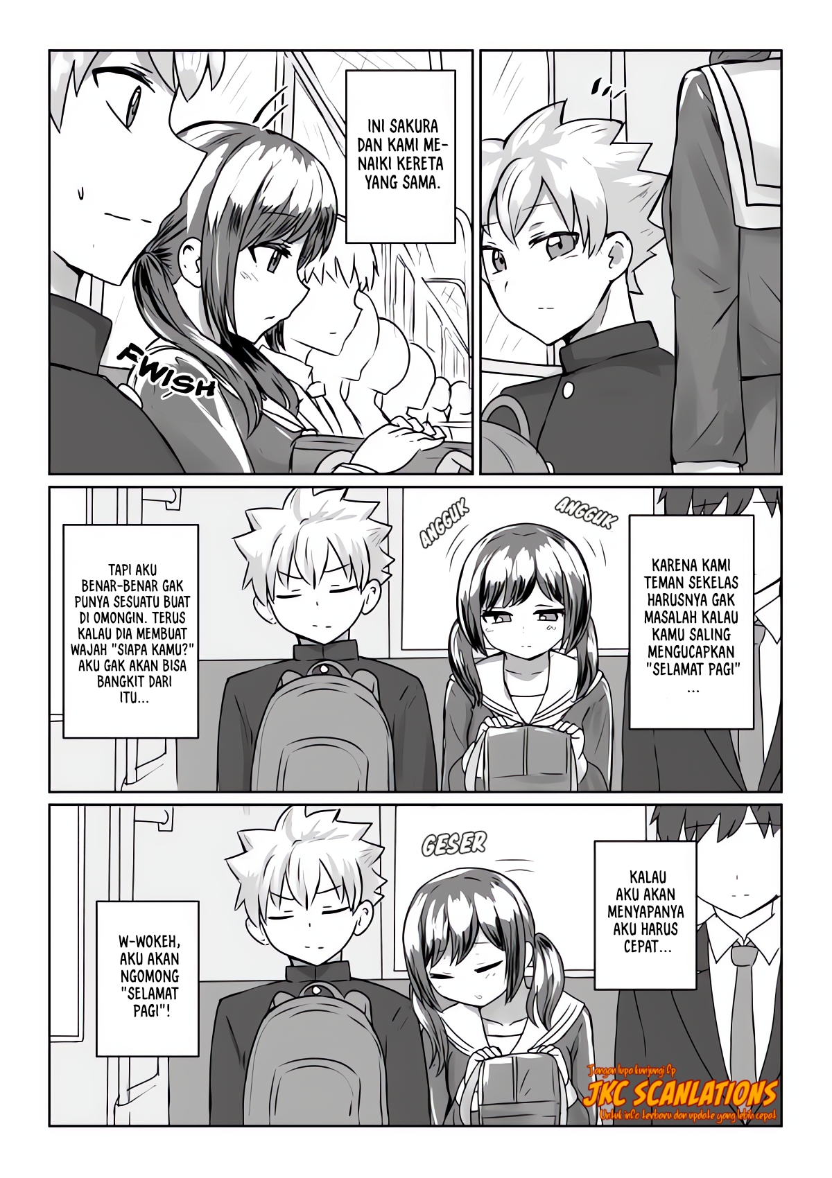 The Story of How I Sat Next to the Person I Like on the Morning Train Chapter 1 - halaman 1