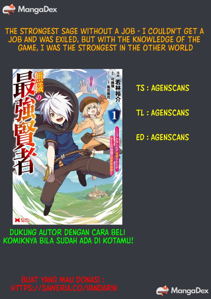 The Strongest Sage Without a Job – I Couldn’t Get a Job and Was Exiled, but With the Knowledge of the Game, I Was the Strongest in the Other World Chapter 7 - halaman 1