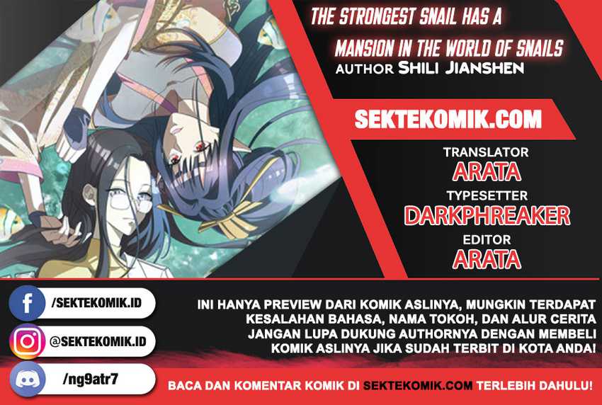The Strongest Snail Has A Mansion In The World Of Snails Chapter 7 - halaman 1