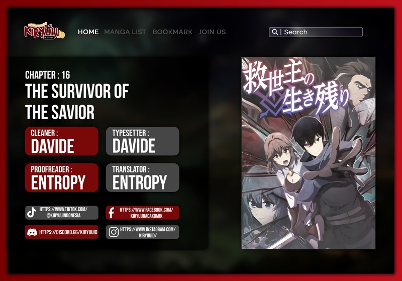 The Survival of the Savior Chapter 16 - halaman 1