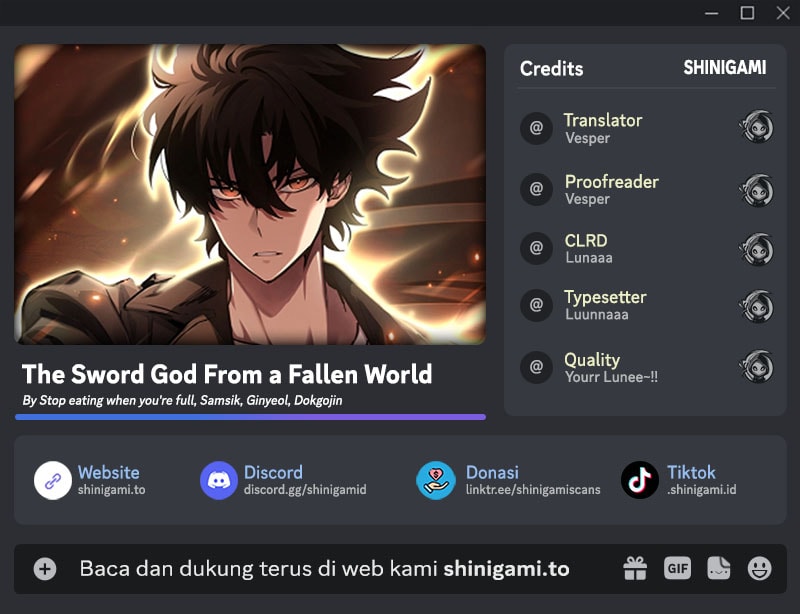 The Sword God From A Fallen World Chapter 21 - halaman 1