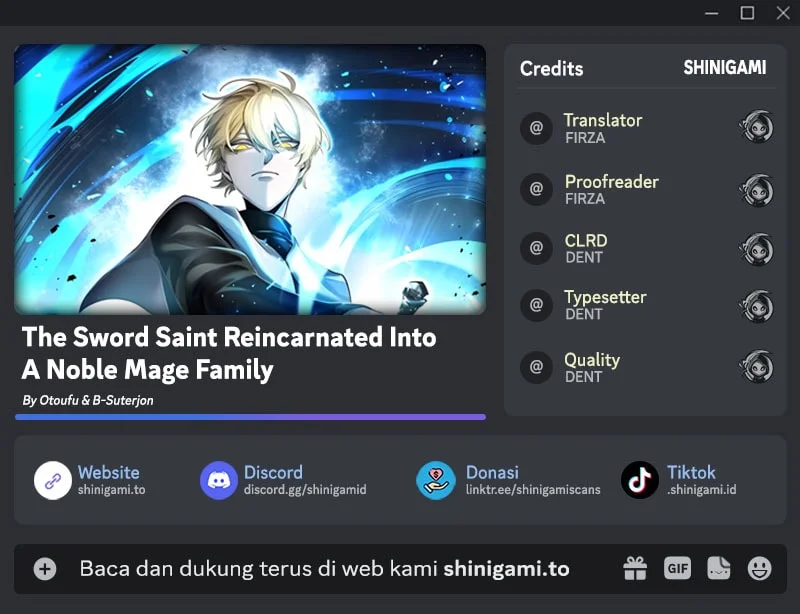 The Sword Saint Reincarnated Into A Noble Mage Family Chapter 14 - halaman 1