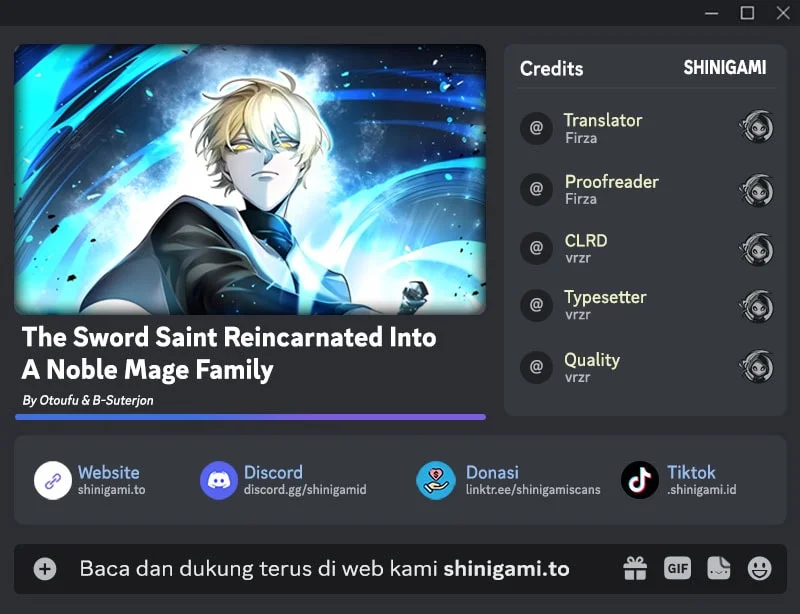 The Sword Saint Reincarnated Into A Noble Mage Family Chapter 6 - halaman 1