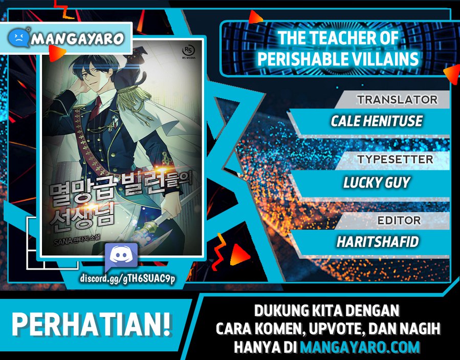The Teacher of Perishable Villains Chapter 25.2 - halaman 1