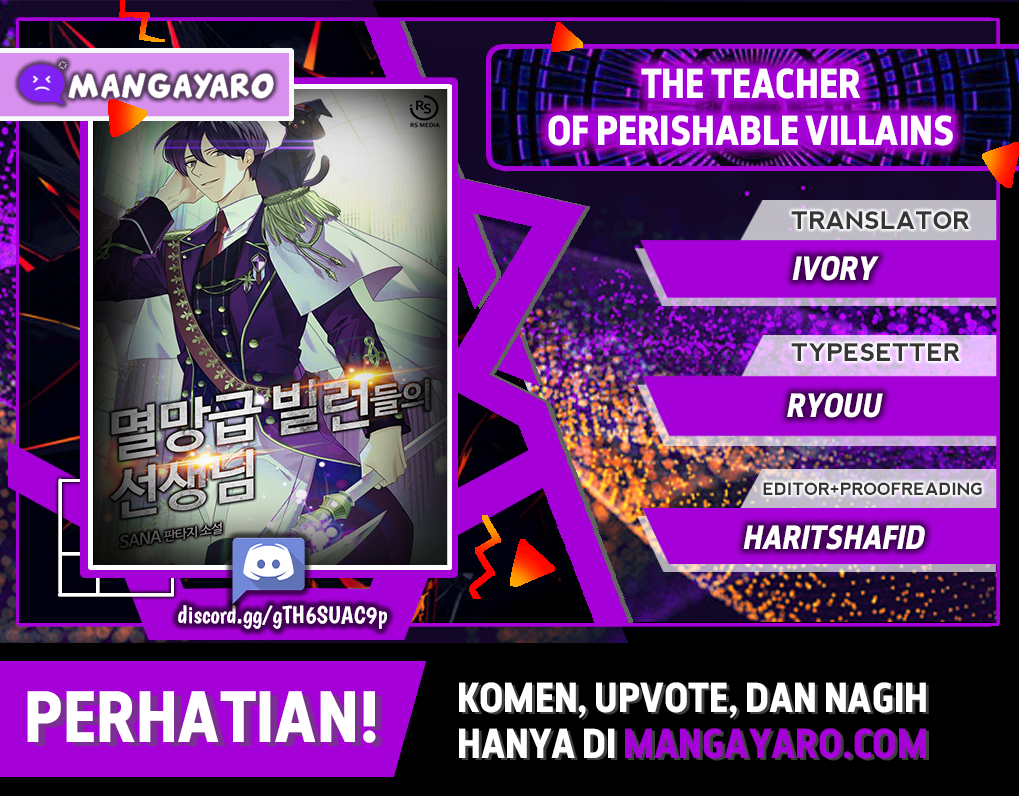 The Teacher of Perishable Villains Chapter 30 - halaman 1