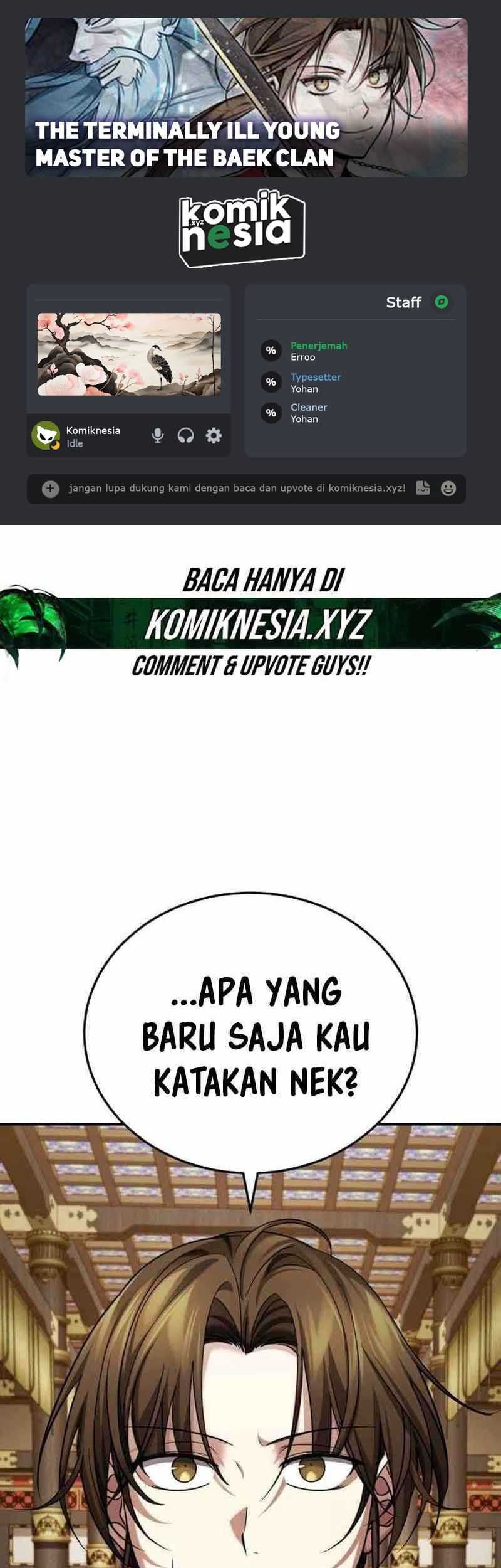 The Terminally Ill Young Master of the Baek Clan Chapter 33 - halaman 1