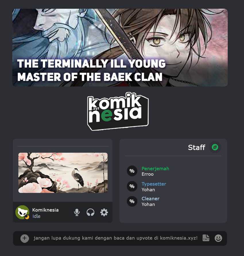 The Terminally Ill Young Master of the Baek Clan Chapter 38 - halaman 1