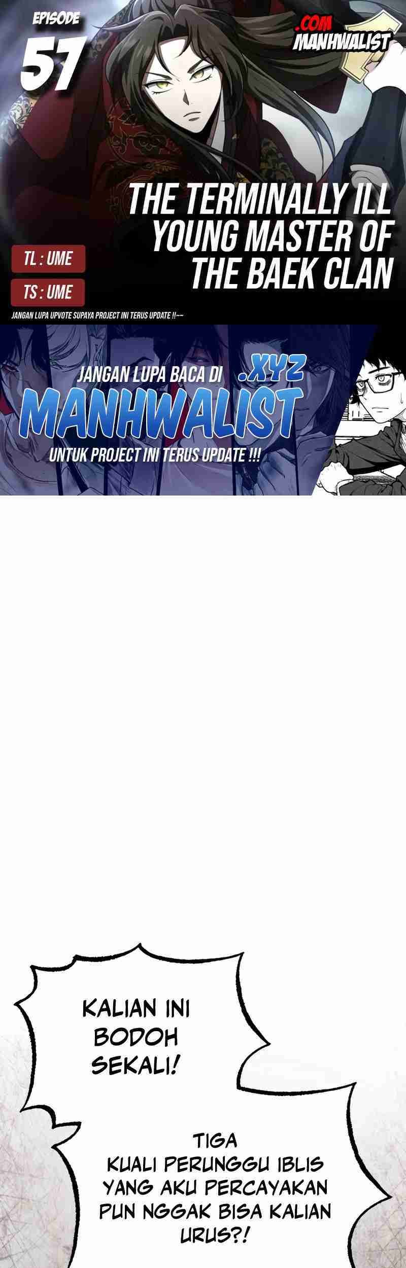 The Terminally Ill Young Master of the Baek Clan Chapter 57 - halaman 1