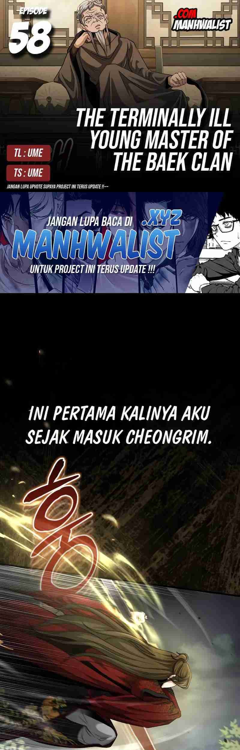 The Terminally Ill Young Master of the Baek Clan Chapter 58 - halaman 1