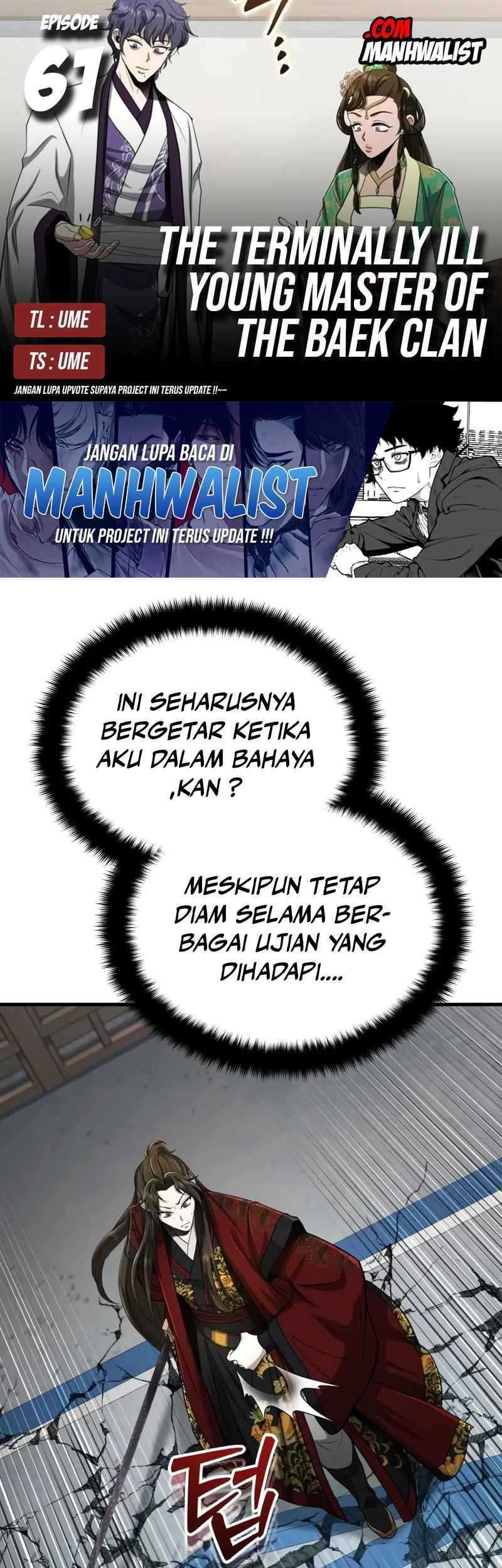 The Terminally Ill Young Master of the Baek Clan Chapter 61 - halaman 1