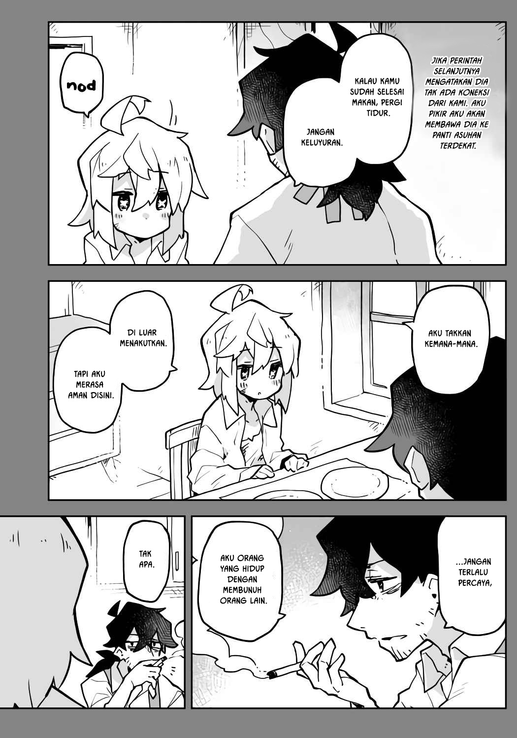 The Terrifying Hitman and the Little Girl He Took in Chapter 1 - halaman 7