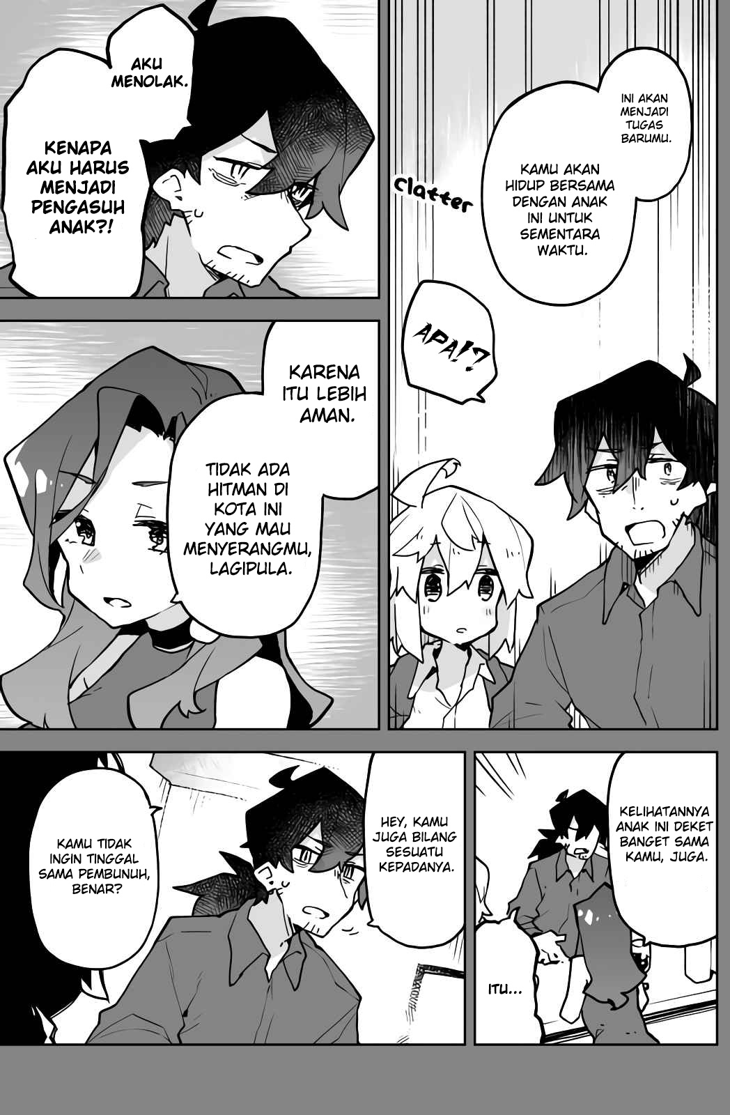 The Terrifying Hitman and the Little Girl He Took in Chapter 3 - halaman 3