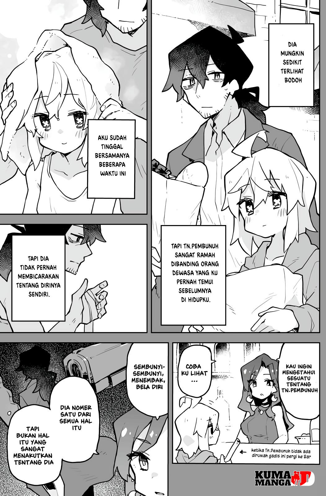The Terrifying Hitman and the Little Girl He Took in Chapter 4 - halaman 1