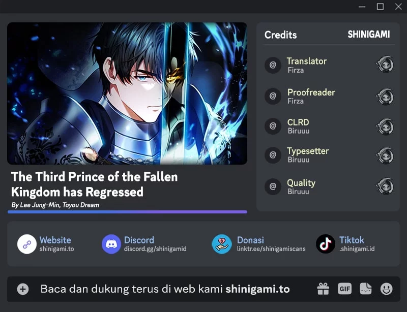 The Third Prince Of The Fallen Kingdom has Regressed Chapter 34 - halaman 1