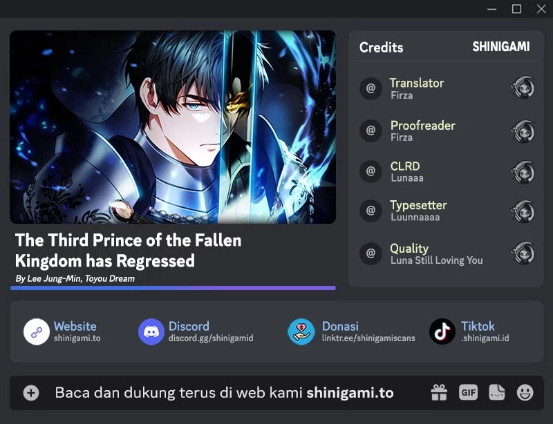 The Third Prince Of The Fallen Kingdom has Regressed Chapter 35 - halaman 1