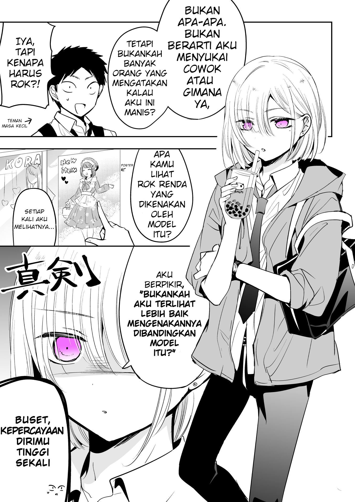 The time my friend wanted to try a skirt Chapter 1 - halaman 2