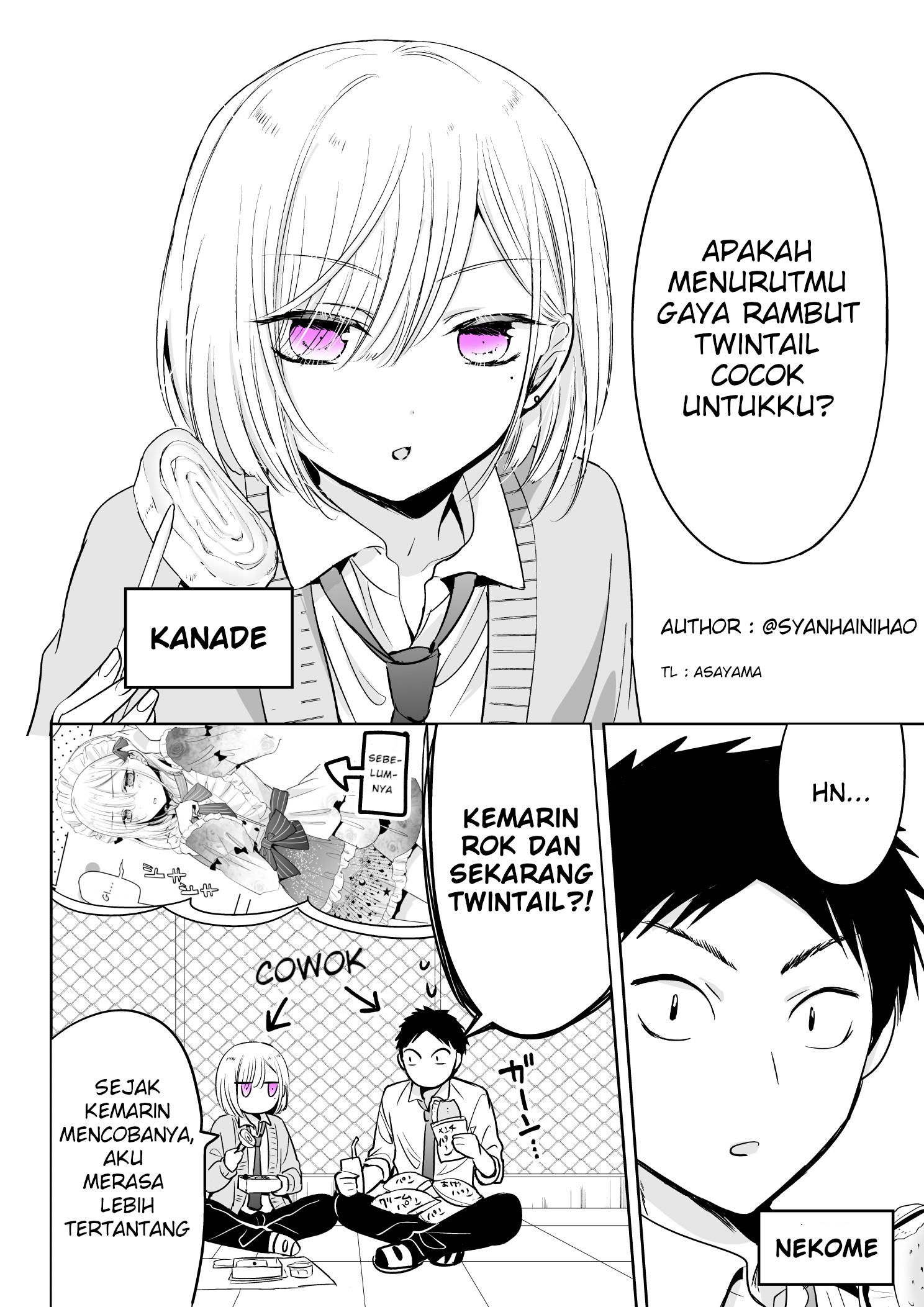 The time my friend wanted to try a skirt Chapter 2 - halaman 1
