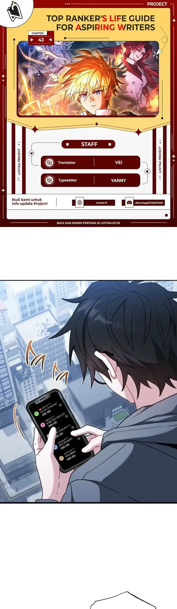 The Top Ranker’s Aspiring Writer Life Manual Chapter 43 - halaman 1
