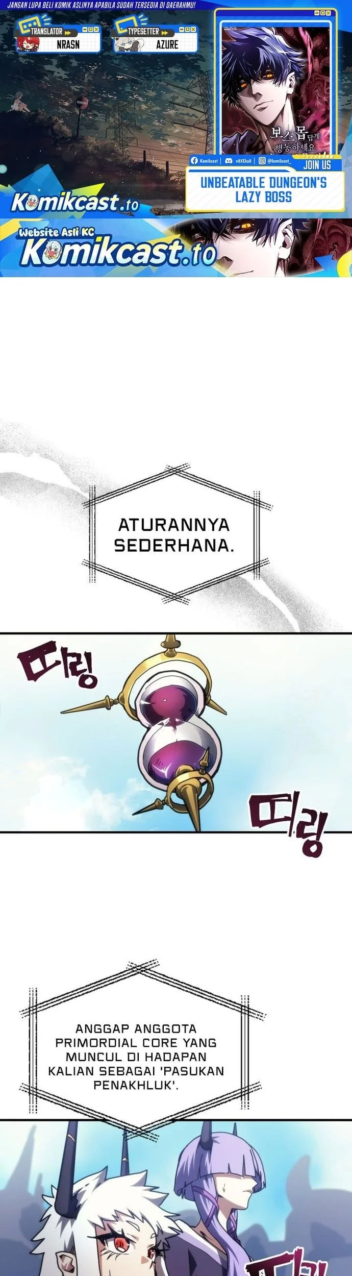 The Unbeatable Dungeon’s Lazy Boss Chapter 108 - halaman 1