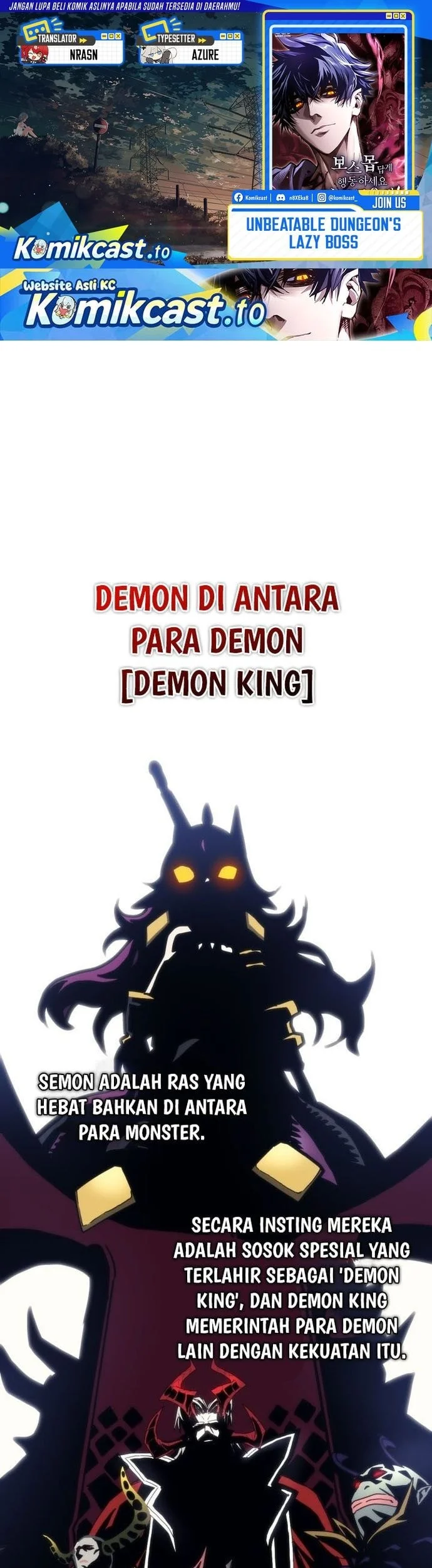The Unbeatable Dungeon’s Lazy Boss Chapter 109 - halaman 1