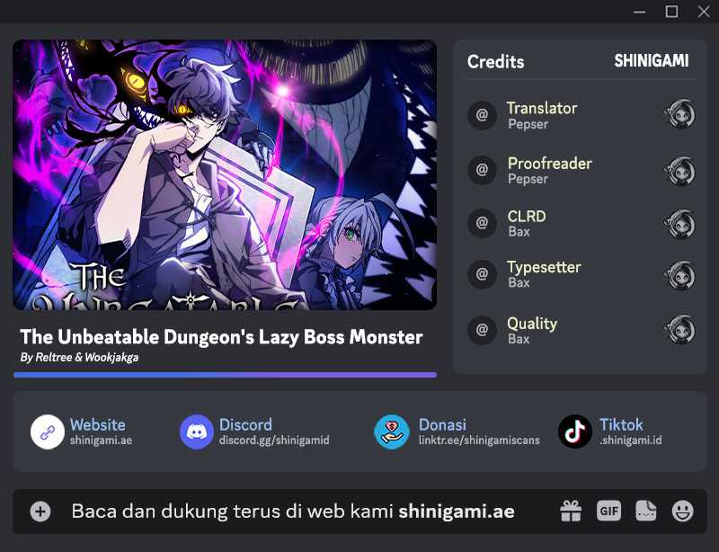 The Unbeatable Dungeon’s Lazy Boss Chapter 29 - halaman 1