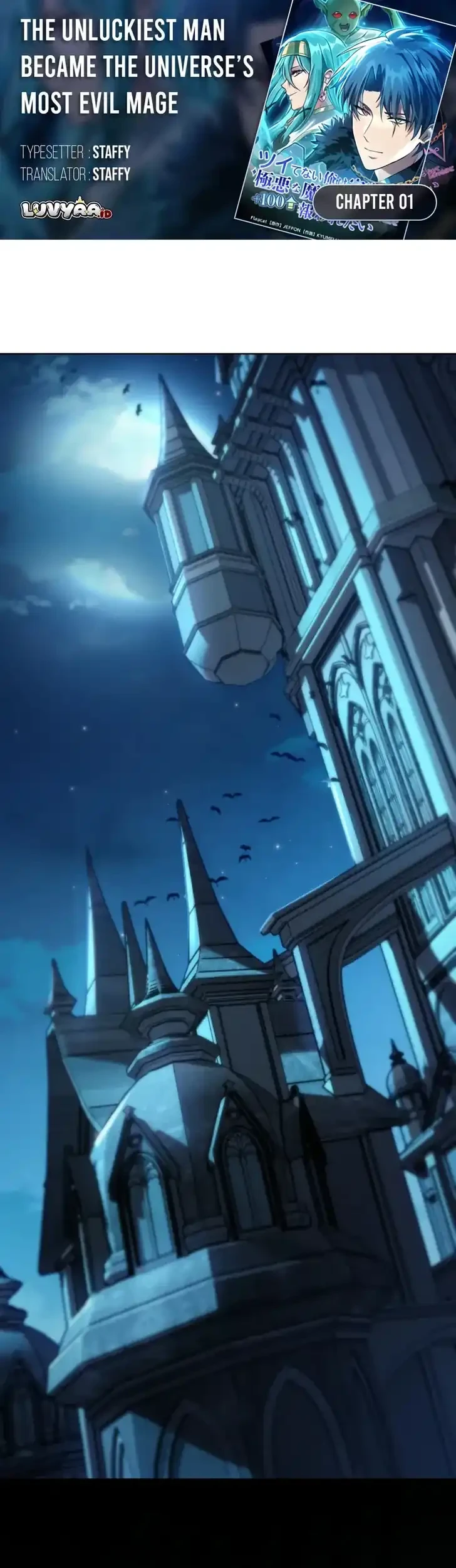 The Unluckiest Man Became the Universe’s Most Evil Mage and Wants to Be Rewarded Chapter 1 - halaman 1