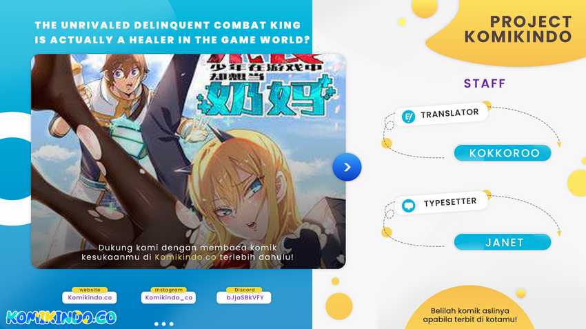The Unrivaled Delinquent Combat King Is Actually A Healer In The Game World? Chapter 2.1 - halaman 1