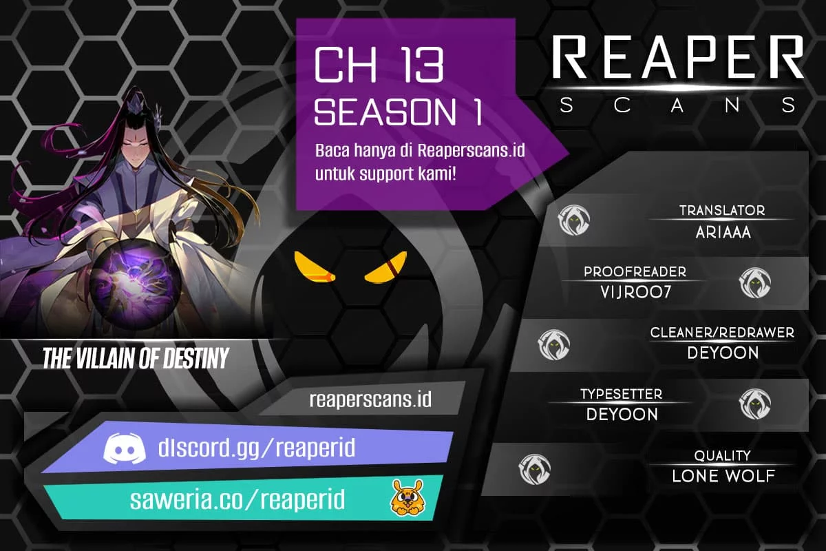 The Villain Of Destiny Chapter 13 - halaman 1
