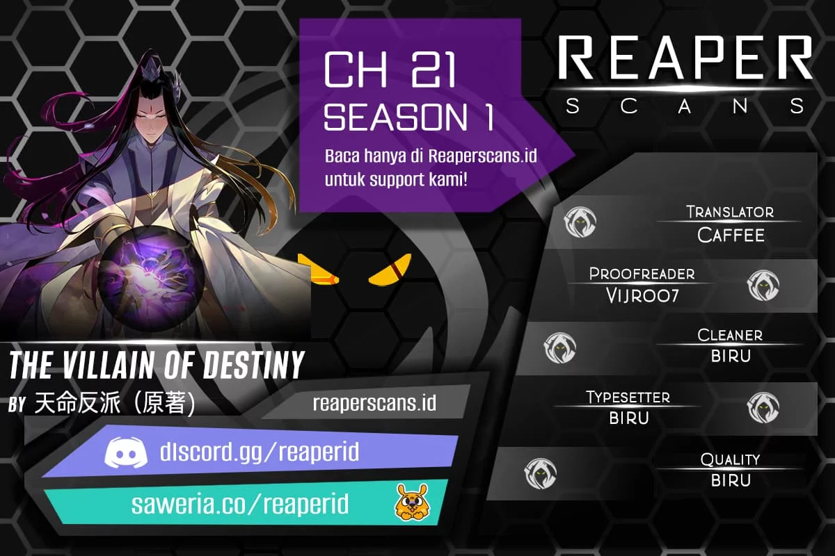 The Villain Of Destiny Chapter 21 - halaman 1