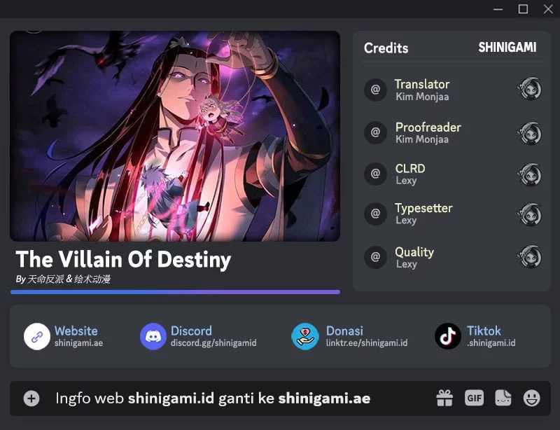 The Villain Of Destiny Chapter 232.2 - halaman 1