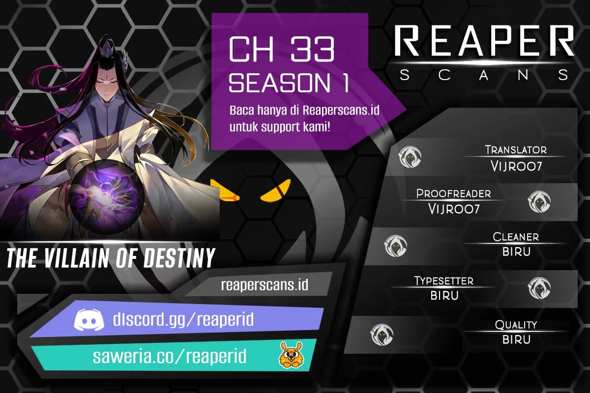 The Villain Of Destiny Chapter 33 - halaman 1