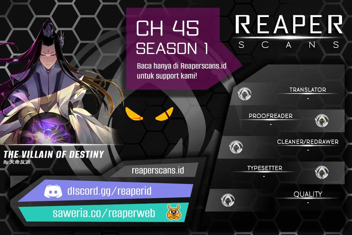 The Villain Of Destiny Chapter 45 - halaman 1