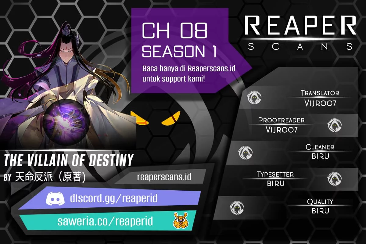 The Villain Of Destiny Chapter 8 - halaman 1