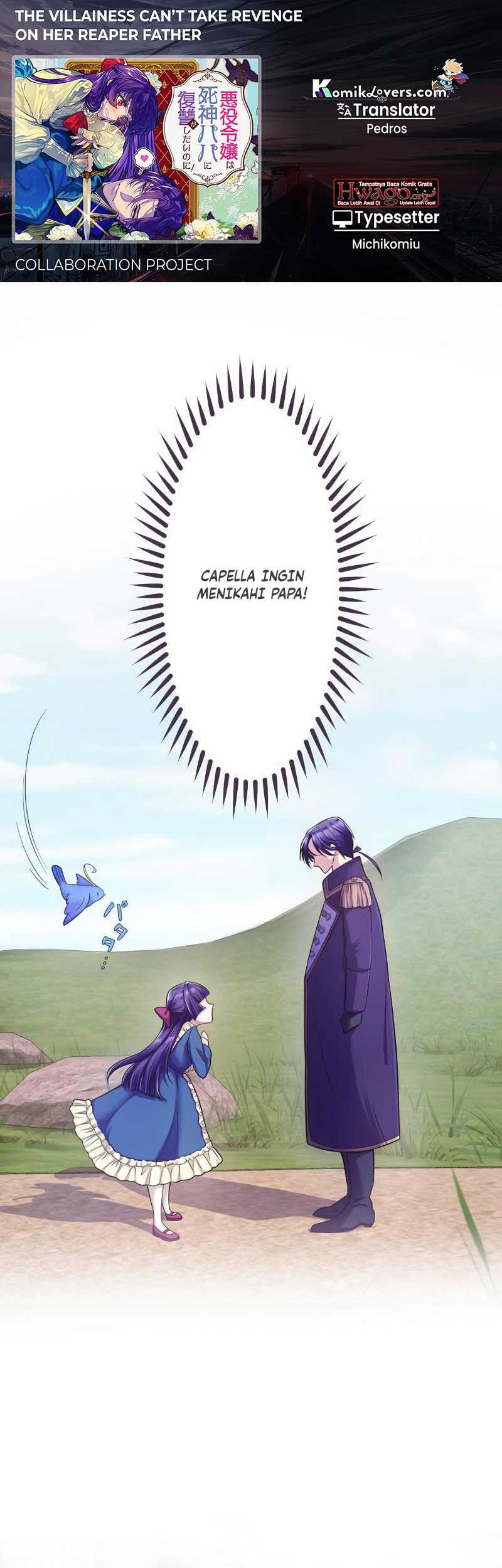 The Villainess Can’t Take Revenge on Her Reaper Father Chapter 3 - halaman 1