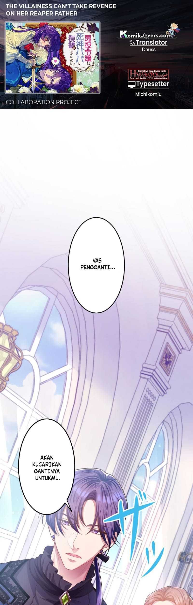 The Villainess Can’t Take Revenge on Her Reaper Father Chapter 8 - halaman 1