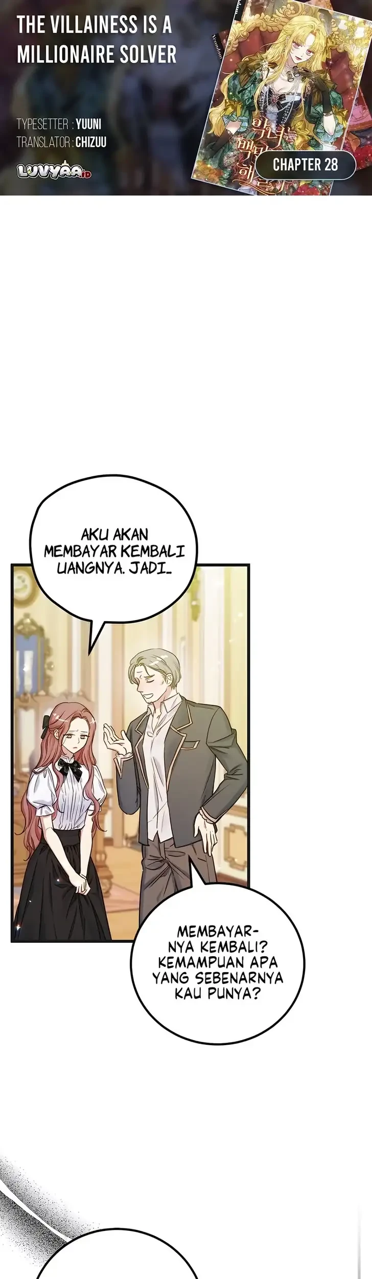 The Villainess is a Millionaire Solver Chapter 28 - halaman 1