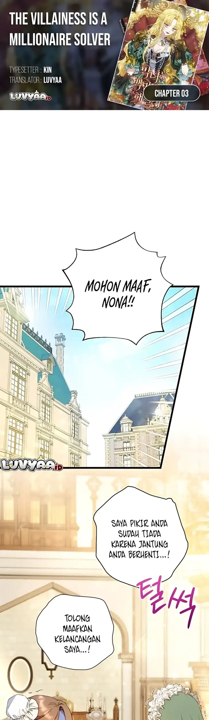 The Villainess is a Millionaire Solver Chapter 3 - halaman 1