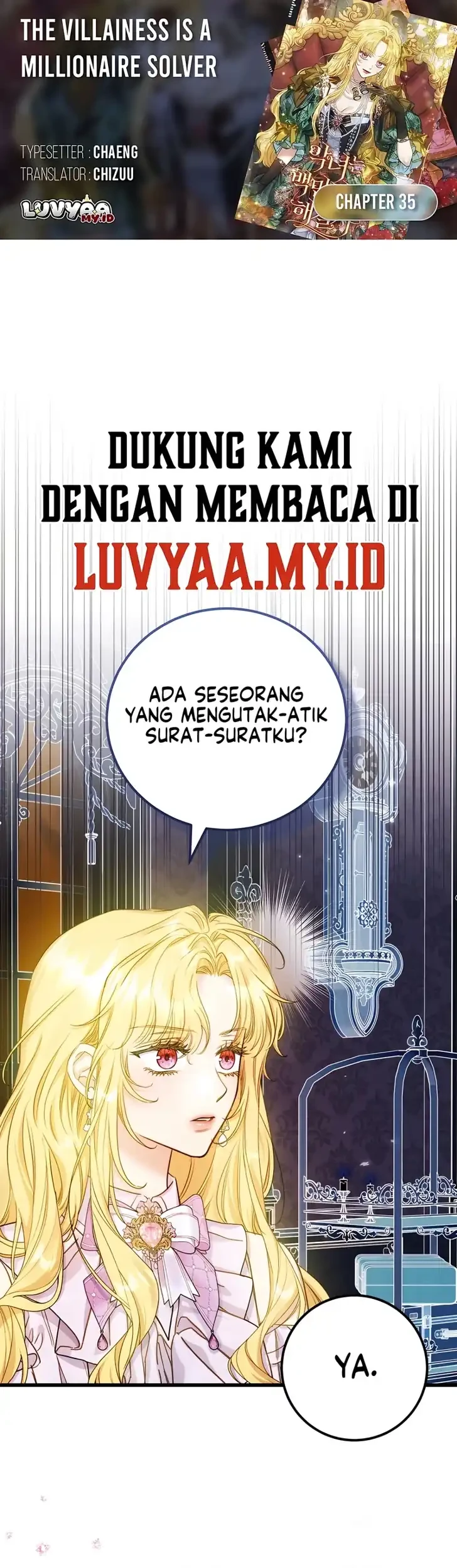 The Villainess is a Millionaire Solver Chapter 35 - halaman 1