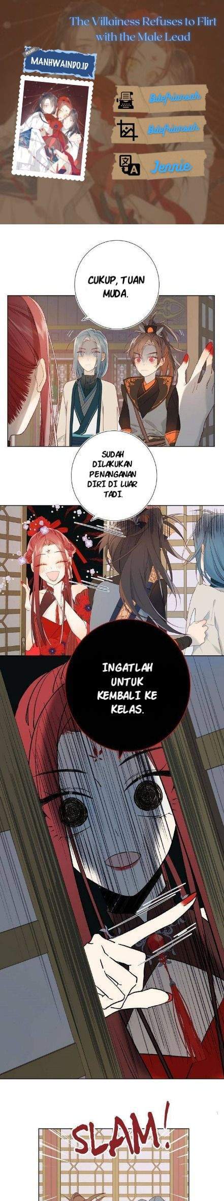 The Villainess Refuses to Flirt with the Male Lead Chapter 11 - halaman 1