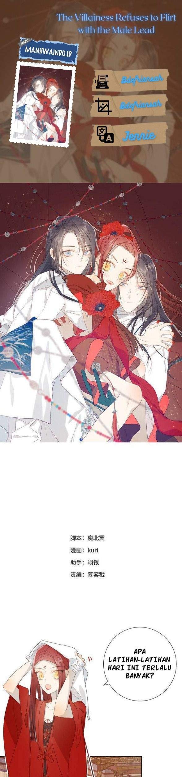 The Villainess Refuses to Flirt with the Male Lead Chapter 13 - halaman 1