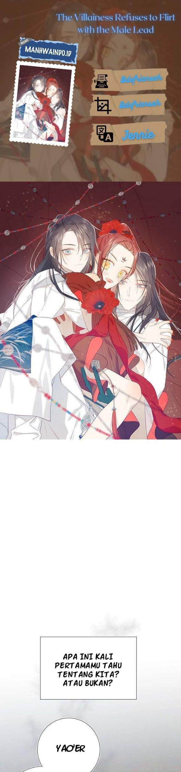 The Villainess Refuses to Flirt with the Male Lead Chapter 14 - halaman 1