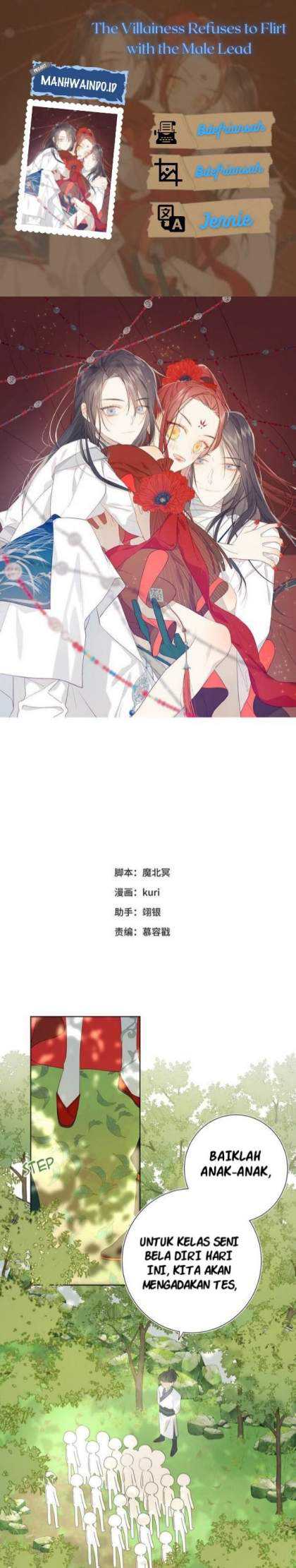 The Villainess Refuses to Flirt with the Male Lead Chapter 18 - halaman 1