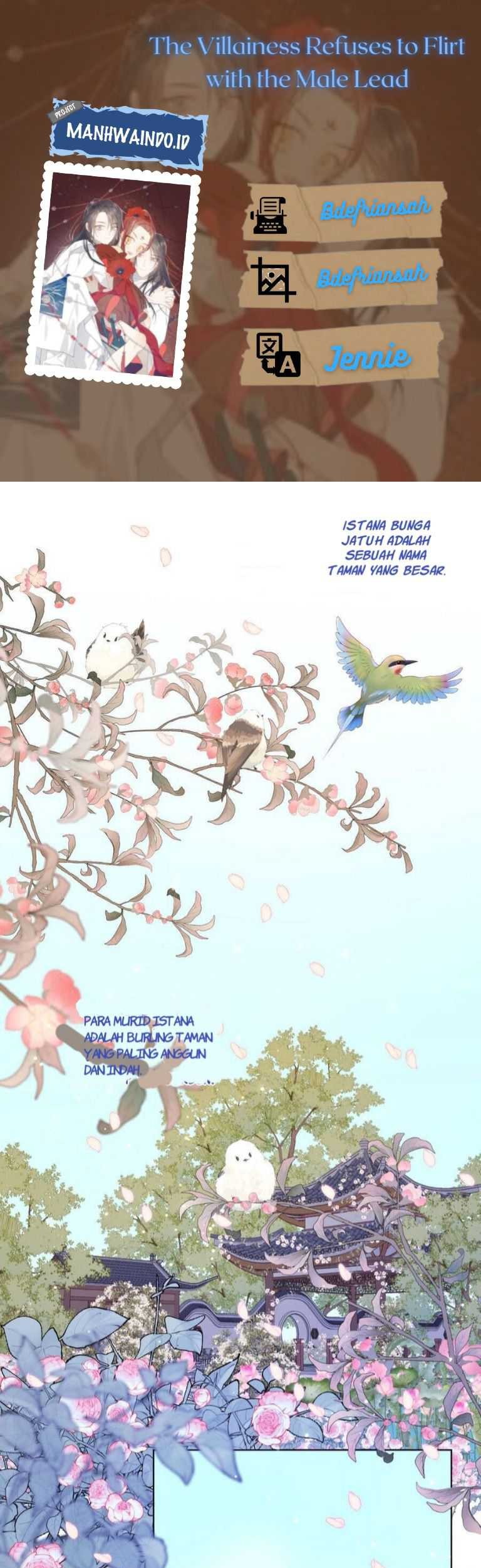 The Villainess Refuses to Flirt with the Male Lead Chapter 22 - halaman 1