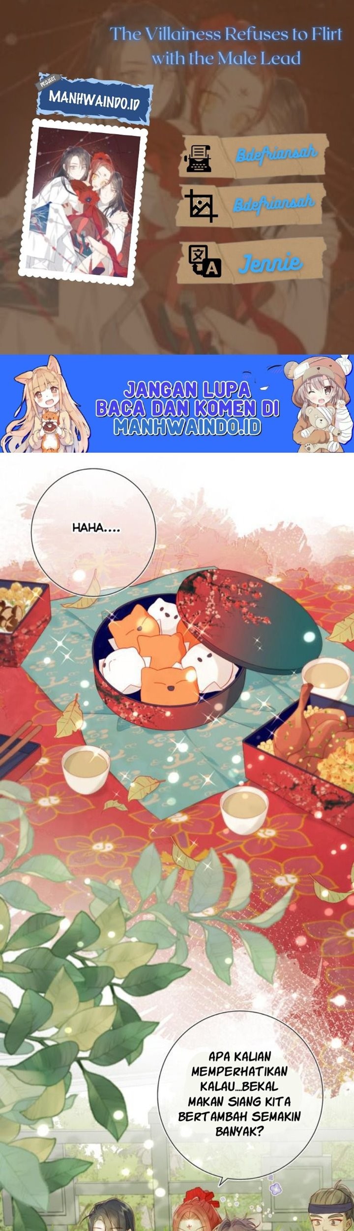 The Villainess Refuses to Flirt with the Male Lead Chapter 31 - halaman 1