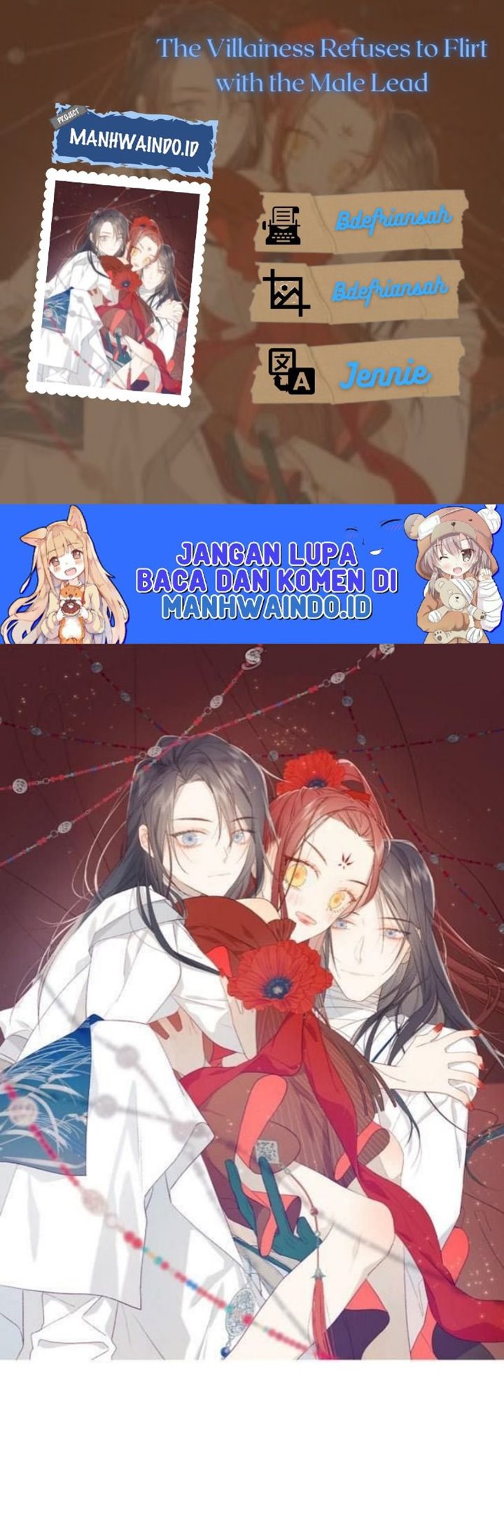 The Villainess Refuses to Flirt with the Male Lead Chapter 32 - halaman 1