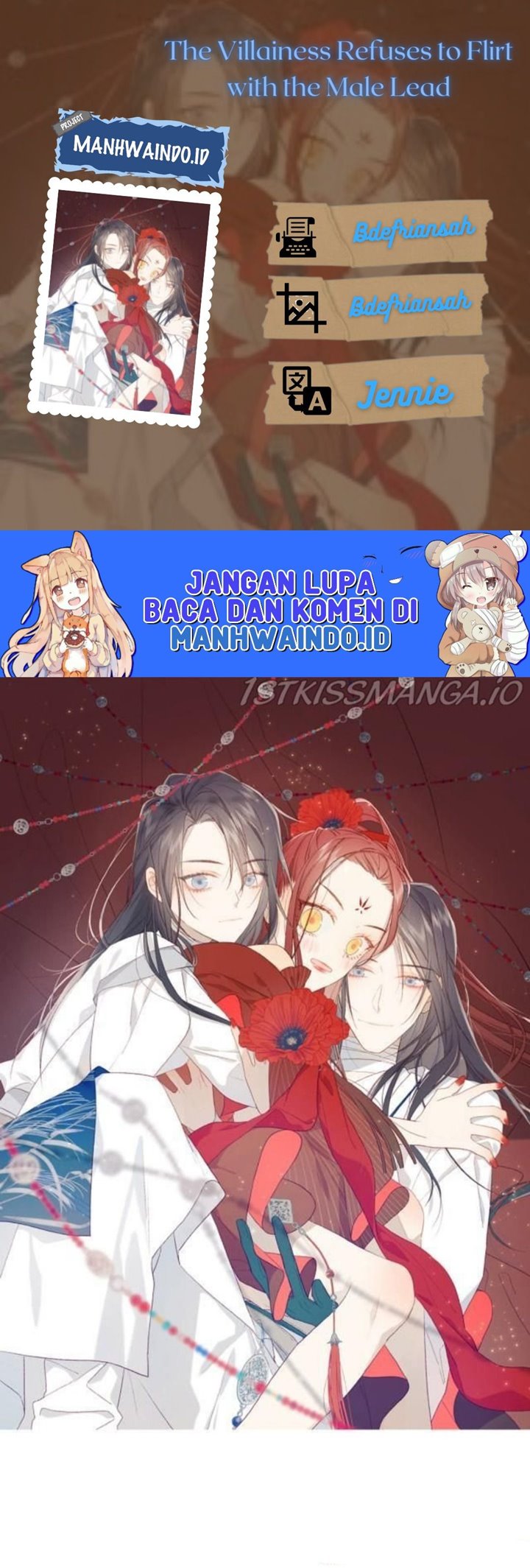 The Villainess Refuses to Flirt with the Male Lead Chapter 33 - halaman 1