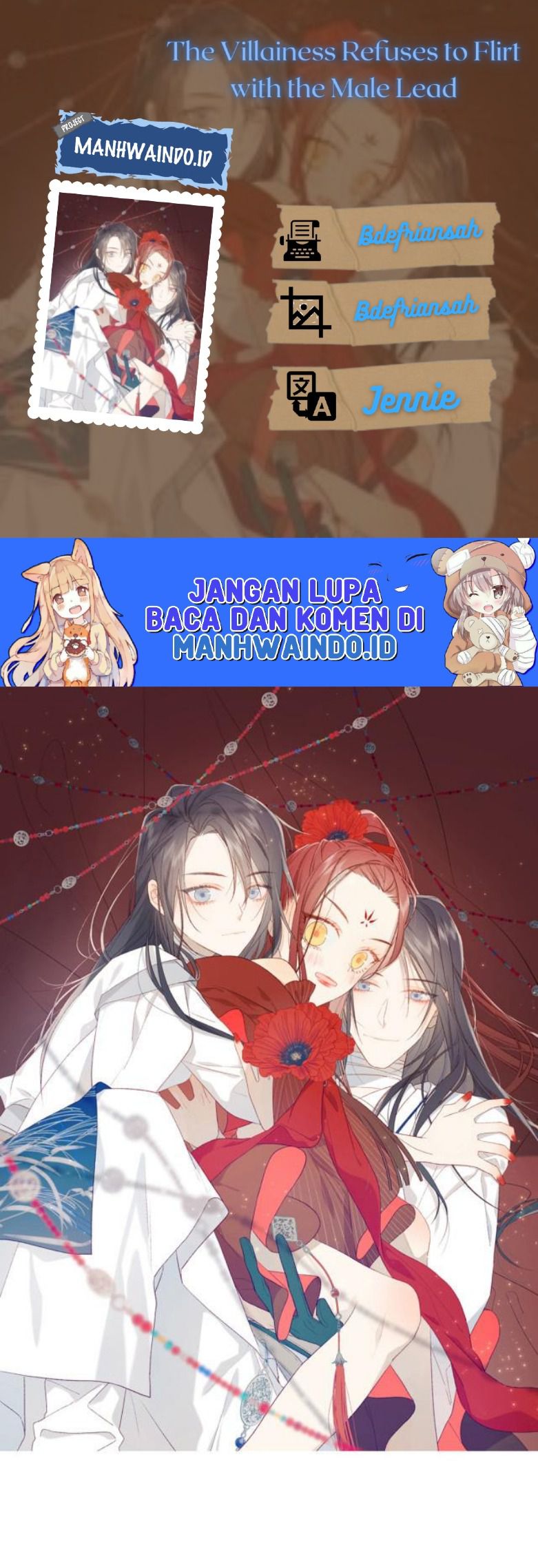 The Villainess Refuses to Flirt with the Male Lead Chapter 35 - halaman 1